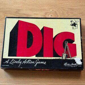Vintage Parker Brothers Game Dig, A Lively Action Game, Copyright 1940
